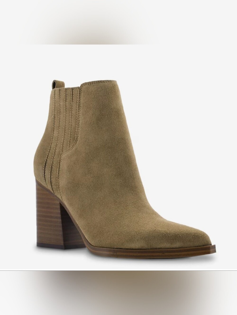 Marc Fisher Oshay Matter Chelsea Boot in Brown Suede Size 8 Ankle Booties Womans